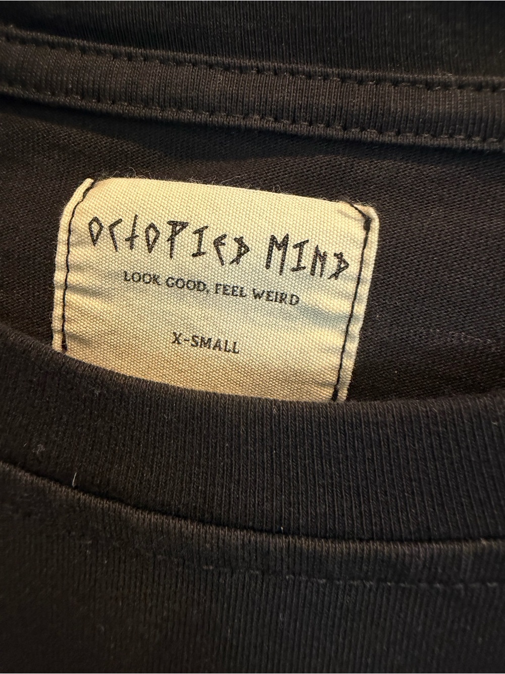 Octopied Mind Snacks & Naps Black Crop Graphic Tee - Picture 2 of 3